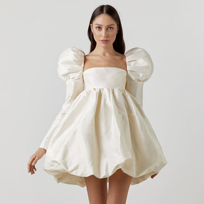 Lovely Satin Princess Mini Dresses for Women