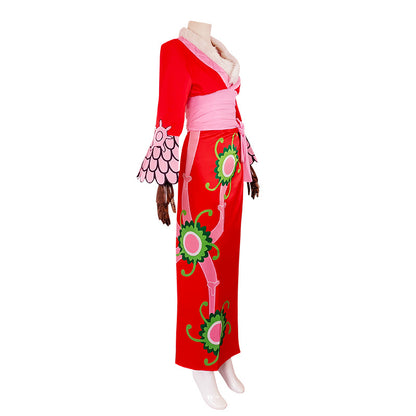 One Piece Boa·Hancock Cheongsam Cosplay Costume 1403
