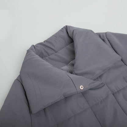 Casual Stand Collar Winter Cotton Hoodie Jacket Coats
