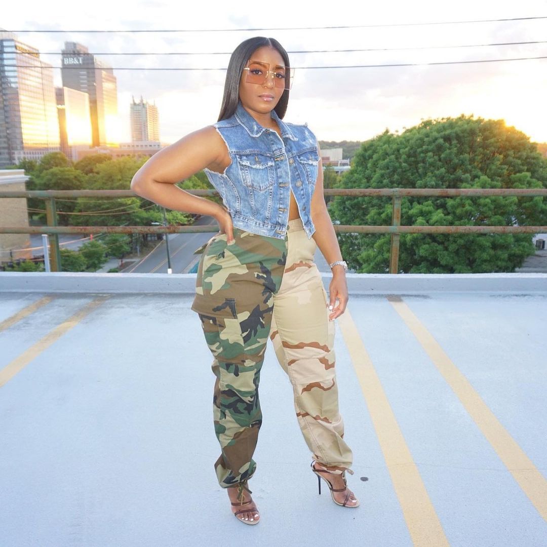 Fashion Popular Camouflage Women Pants