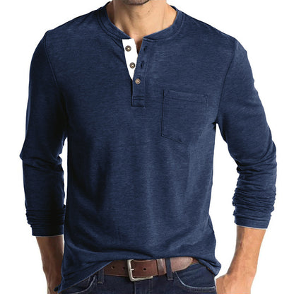 Casual Round Neck Long Sleeves T Shirts
