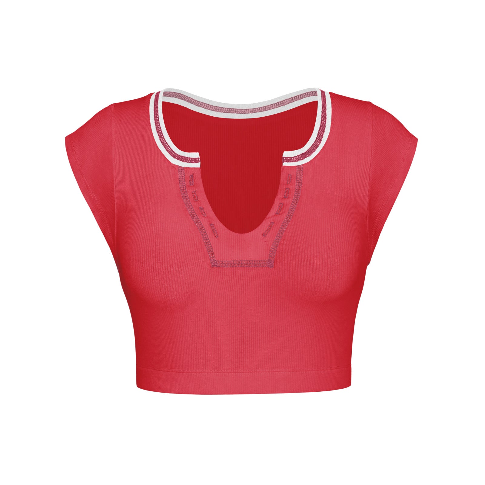 Sexy Designed Midriff Baring Knitted T Shirts