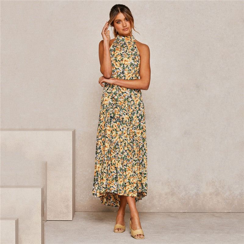 Casual Halter Summer Long Dresses