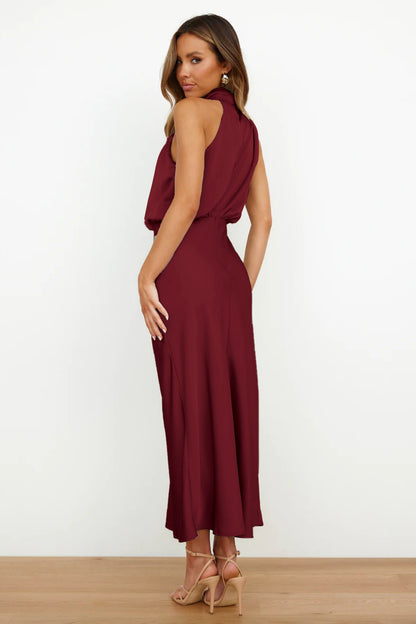 Sexy Halter Women Evening Party Dresses