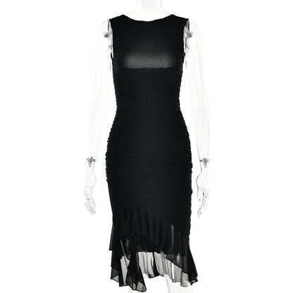 Sexy One Shoulder Summer Sleeves Sheath Dresses