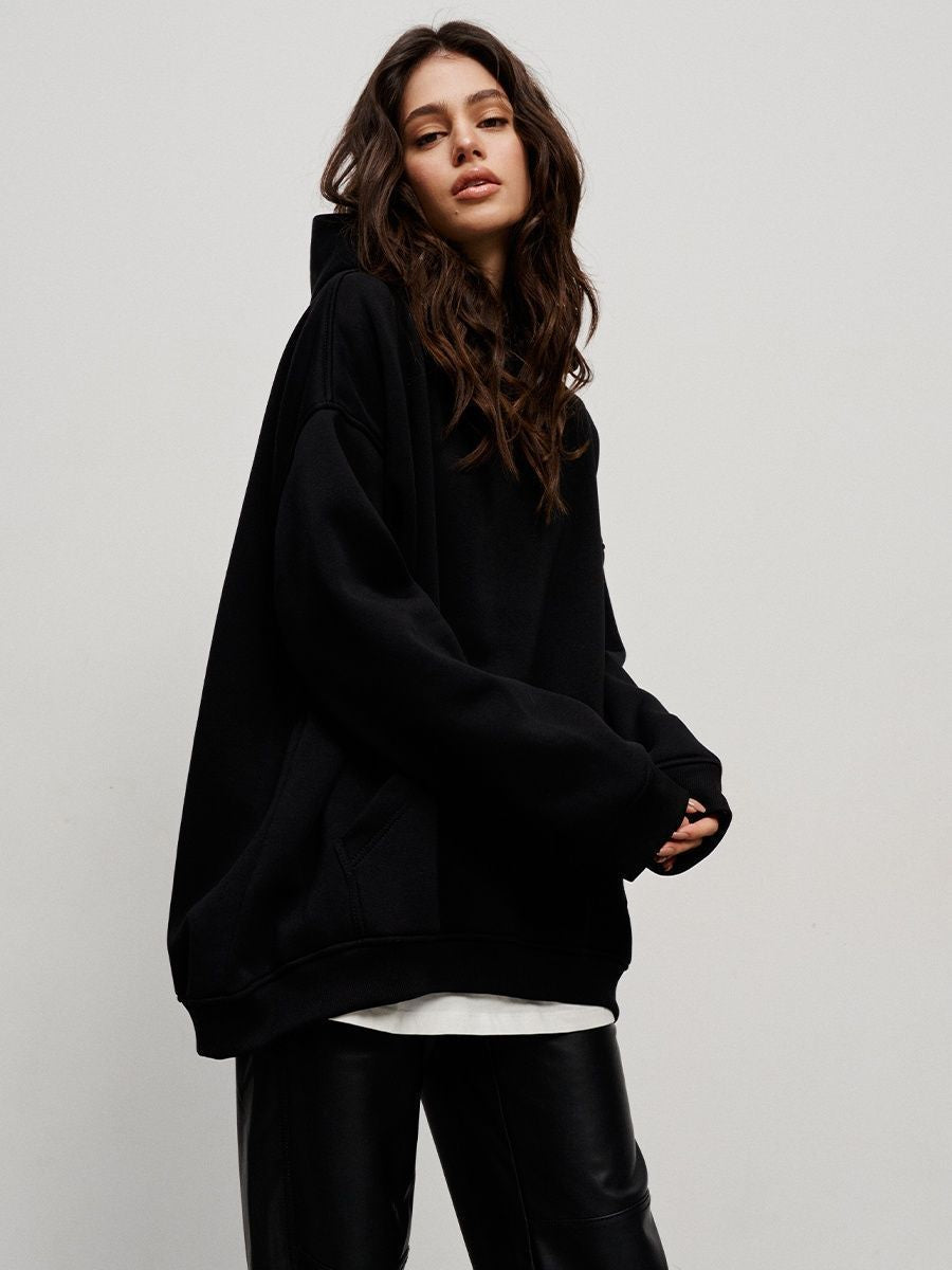 Casual Fall Winter Pockets Hoodies