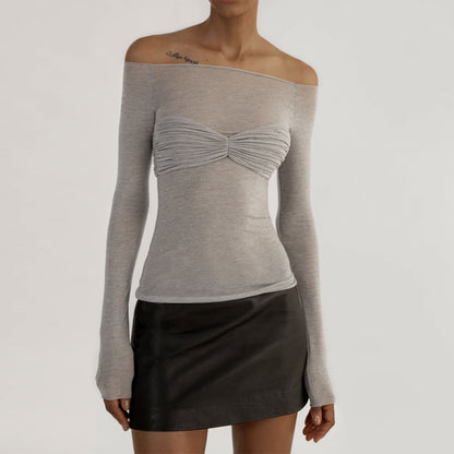 Sexy Off The Shoulder See Through Women Tops