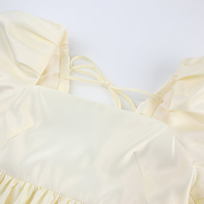 Lovely Satin Princess Mini Dresses for Women