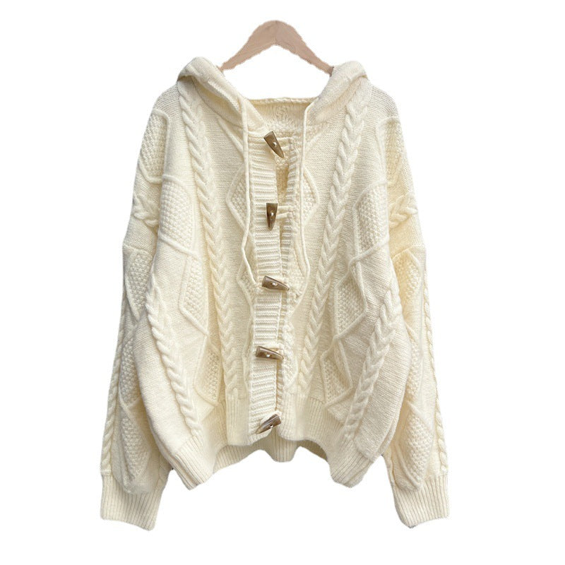 Soft Lazy Knitted Women Cardigan Sweaters