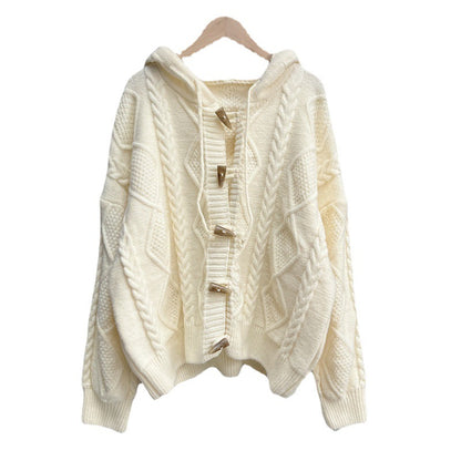 Soft Lazy Knitted Women Cardigan Sweaters