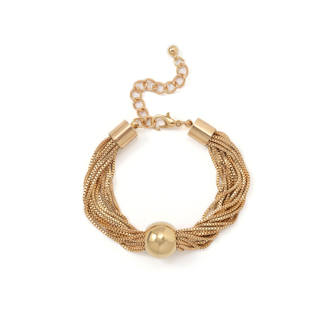 Punk Style Multi Chains Designed Geometry Bracelets