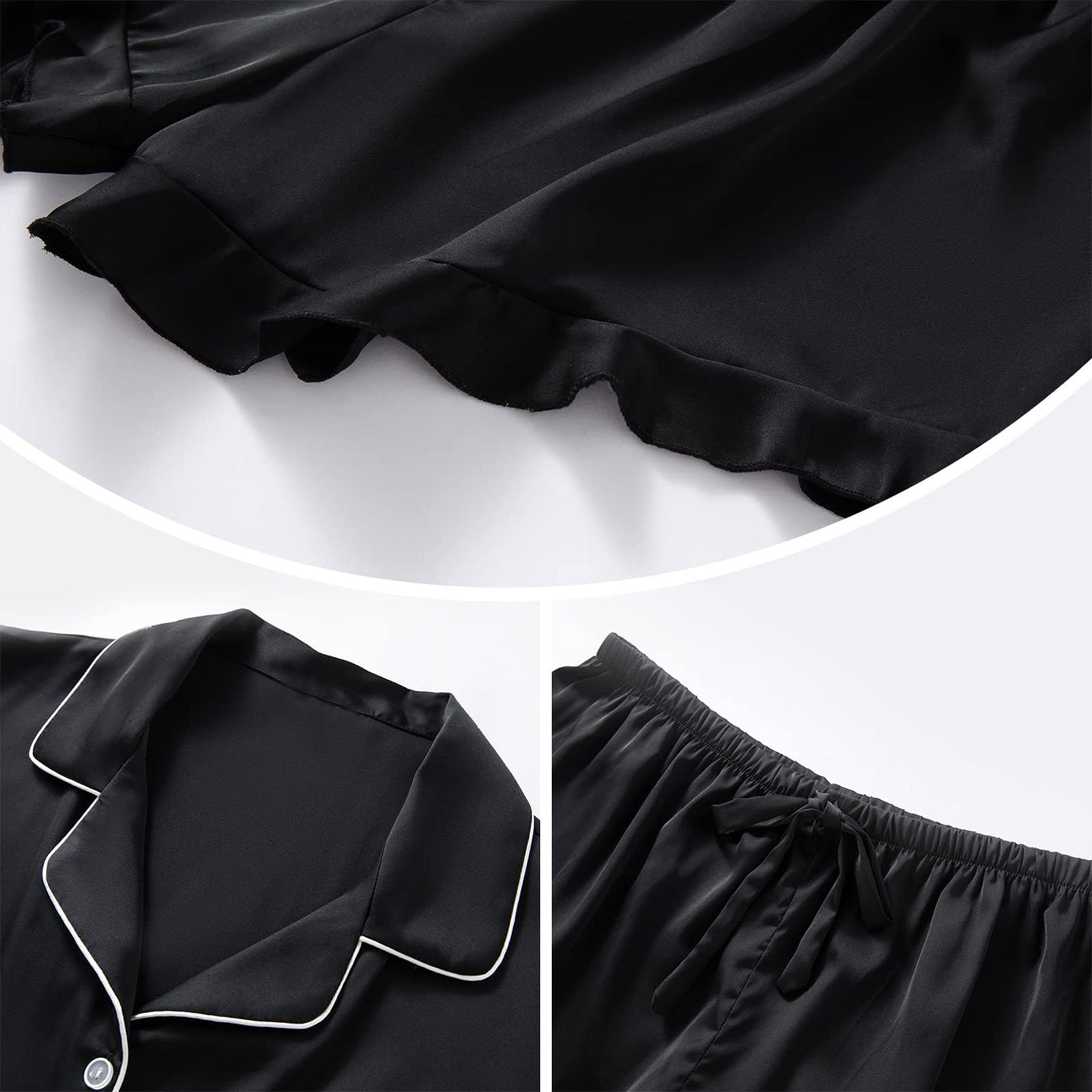 Casual Satin Summer Pajamas Suits for Women