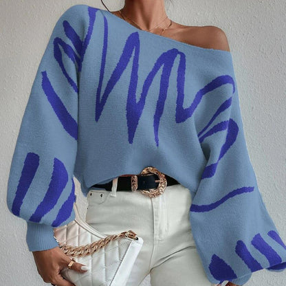 Designed Casual Knitted Pullover Sweaters