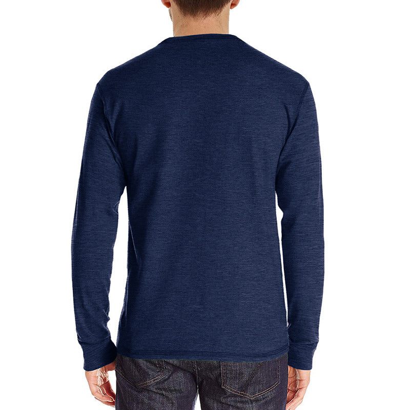 Casual Round Neck Long Sleeves T Shirts