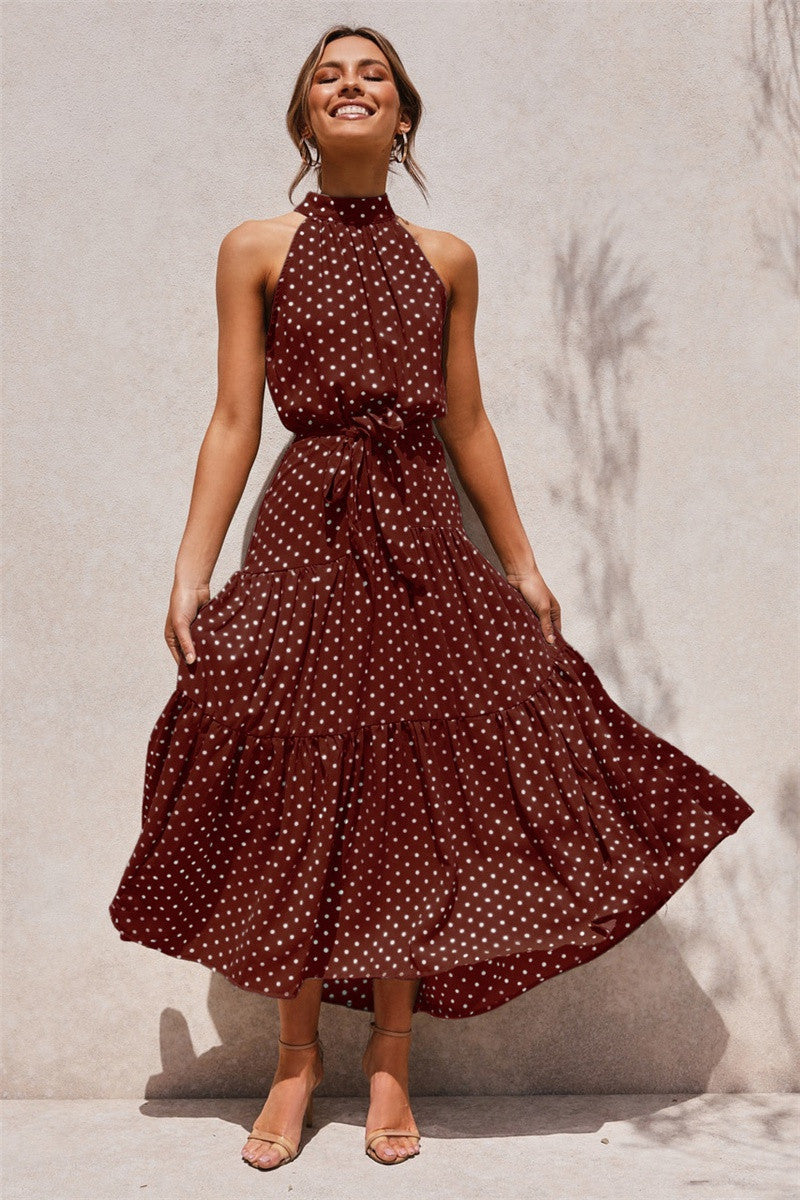 Casual Halter Summer Long Dresses