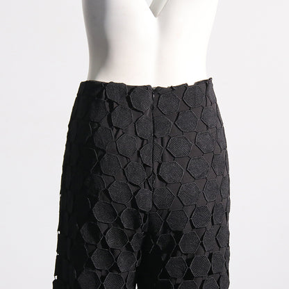 Designed Fashion Round Shaped Wide Legs Pants