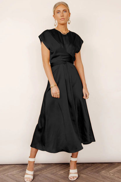 Fashion Summer Satin Evening Party Dresses