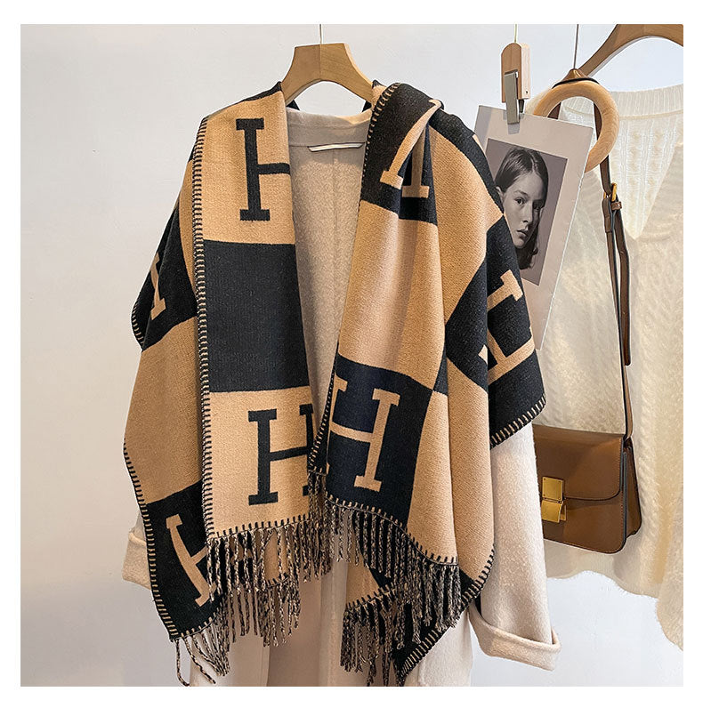 H Design Winter Warm Scarves Shawl