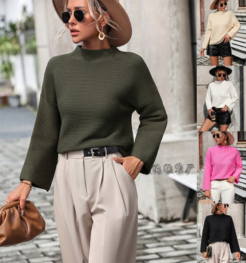 Casual Knitted Pullover Sweaters
