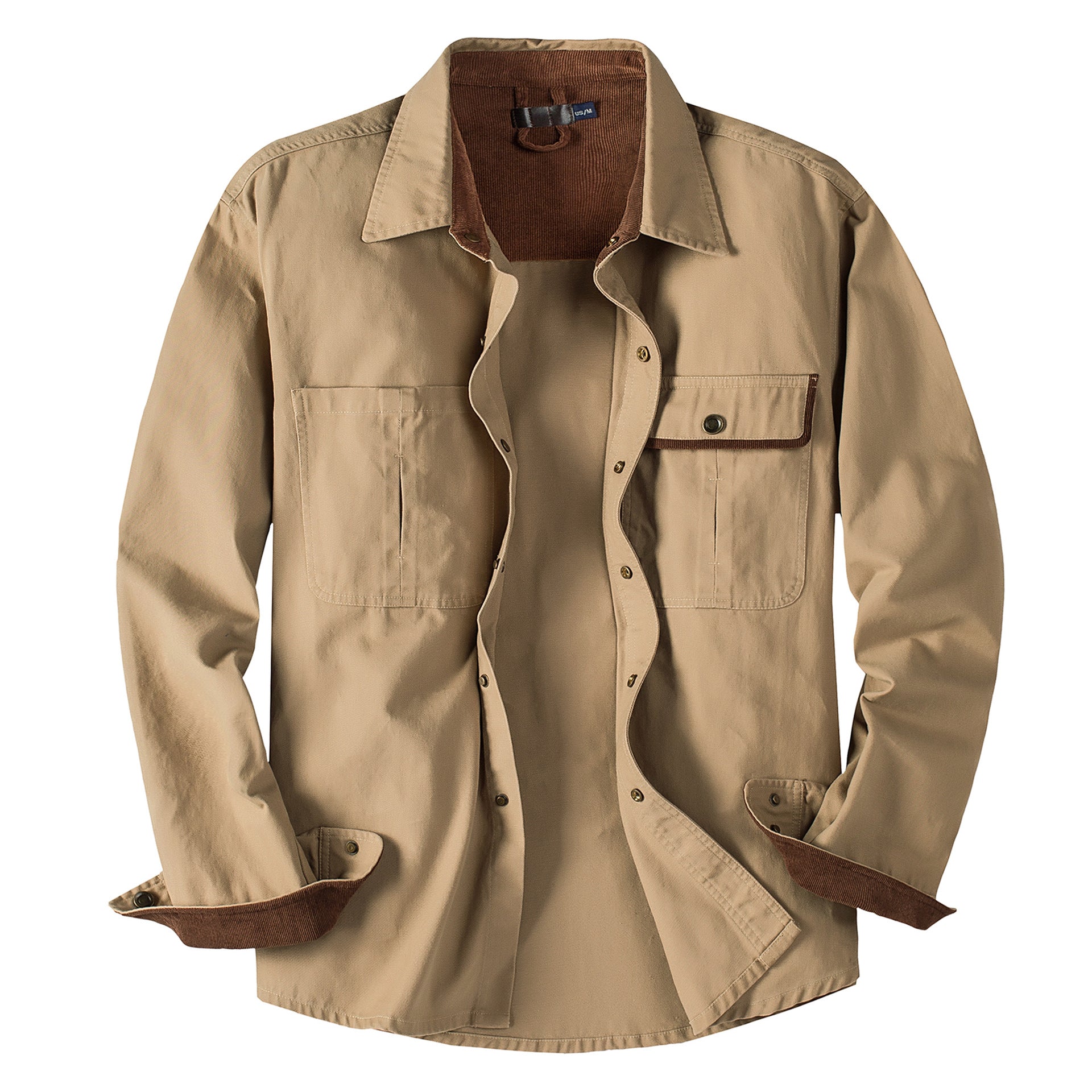 Casual Cotton Plus Sizes Long Sleeves Shirts for Men
