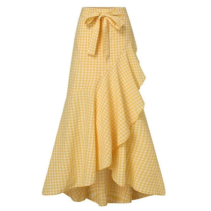 Casual Summer Ruffled A Line Skirts for Women