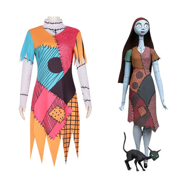 The Nightmare Before Christmas Sally Sky Cosplay Costume