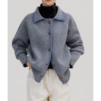 Casual Wool Knitted Women Cardigan Sweaters