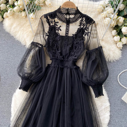 Fashion 3d Flowers Two Pieces Fairy Dresses