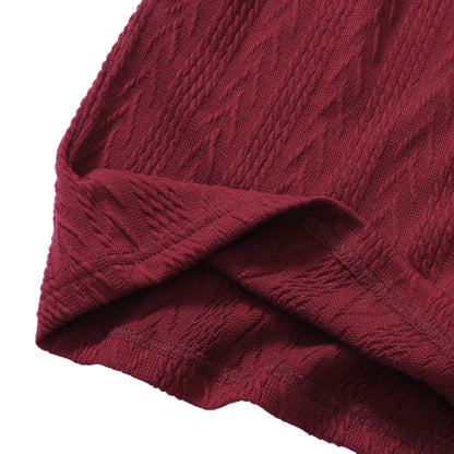 Fashion High Neck Knitted Short Dresses
