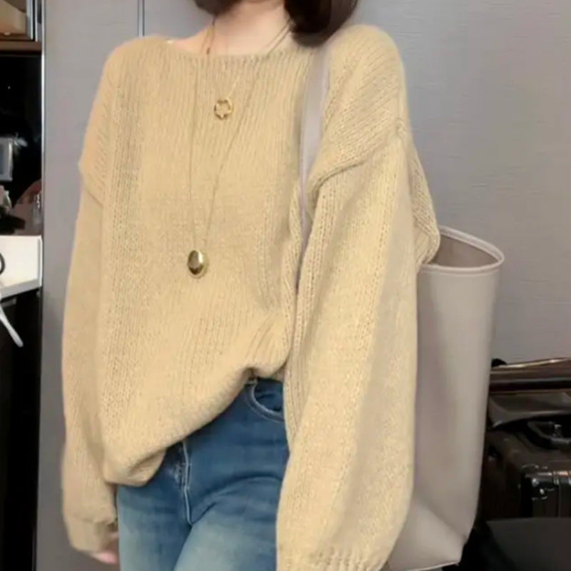 Colorful Long Sleeves Knitted Pullover Sweaters