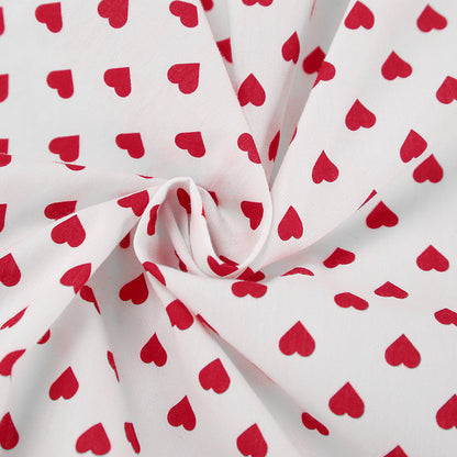 Designed Cotton Sweetheart Print A Line Summer Mini Dresses