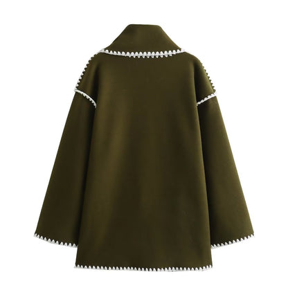 Fashion Women Nylon Coats with Scarves