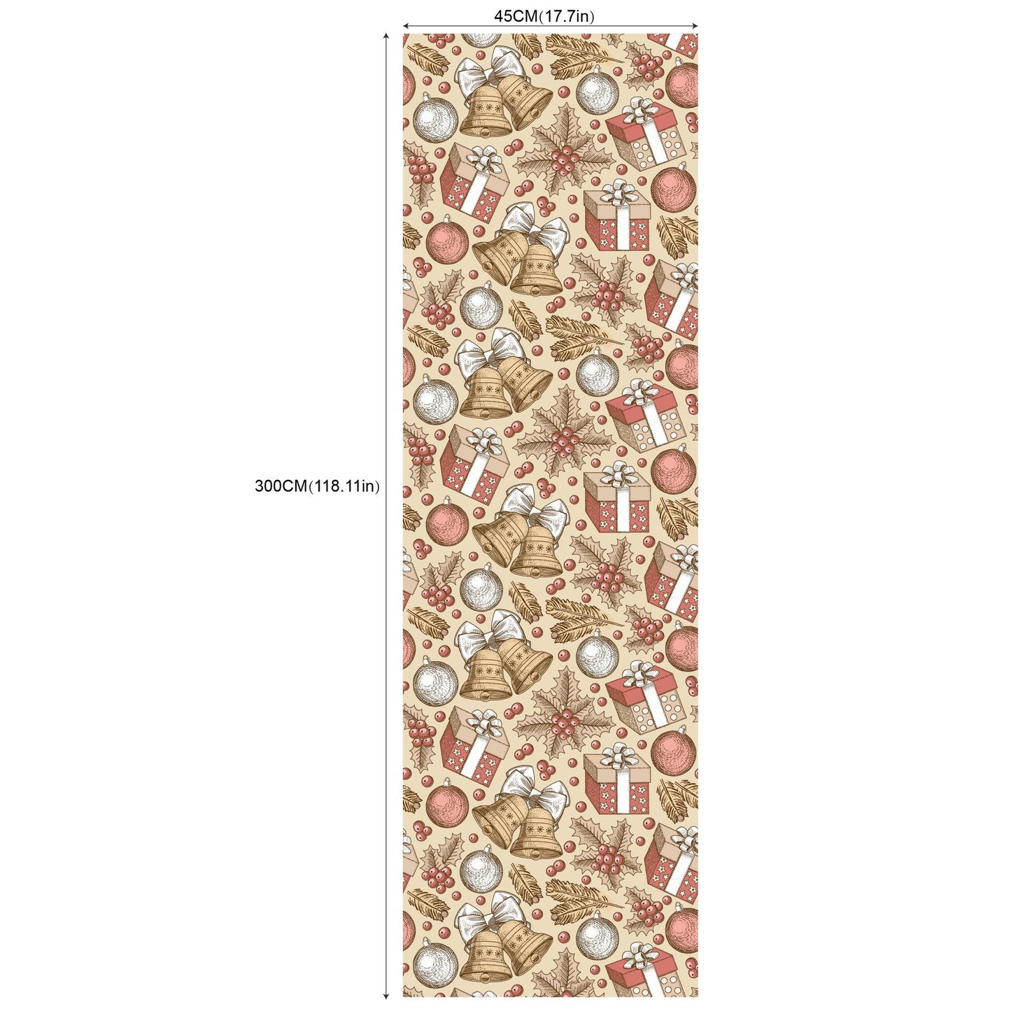 Environmental Friendly Self-adhesive Christmas Wallpaper