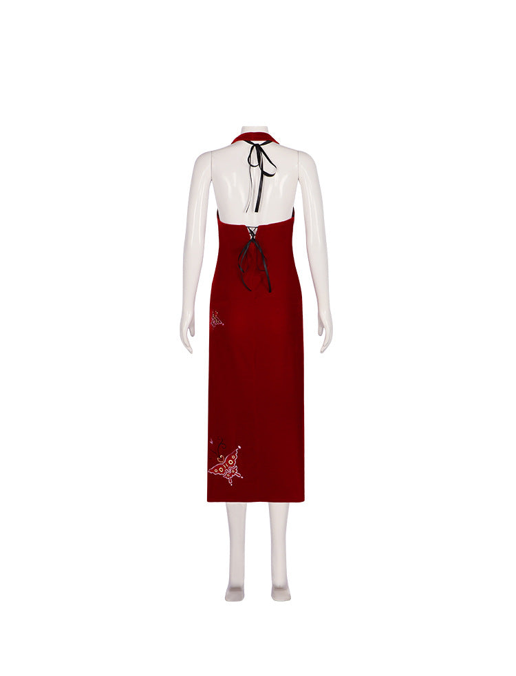 Resident Evil 4 Ada Wong Cheongsam Cosplay Costume 0501