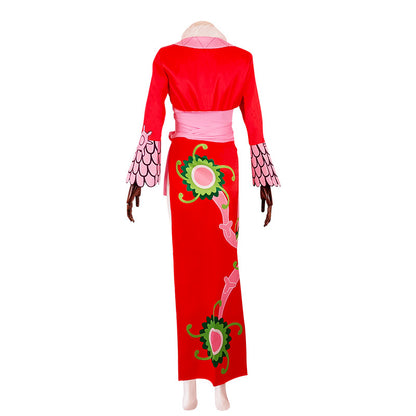 One Piece Boa·Hancock Cheongsam Cosplay Costume 1403
