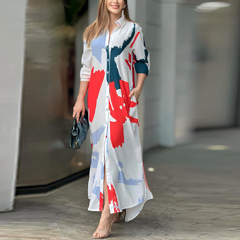 Casual Long Sleeves Shirts Dresses