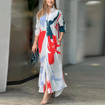 Casual Long Sleeves Shirts Dresses