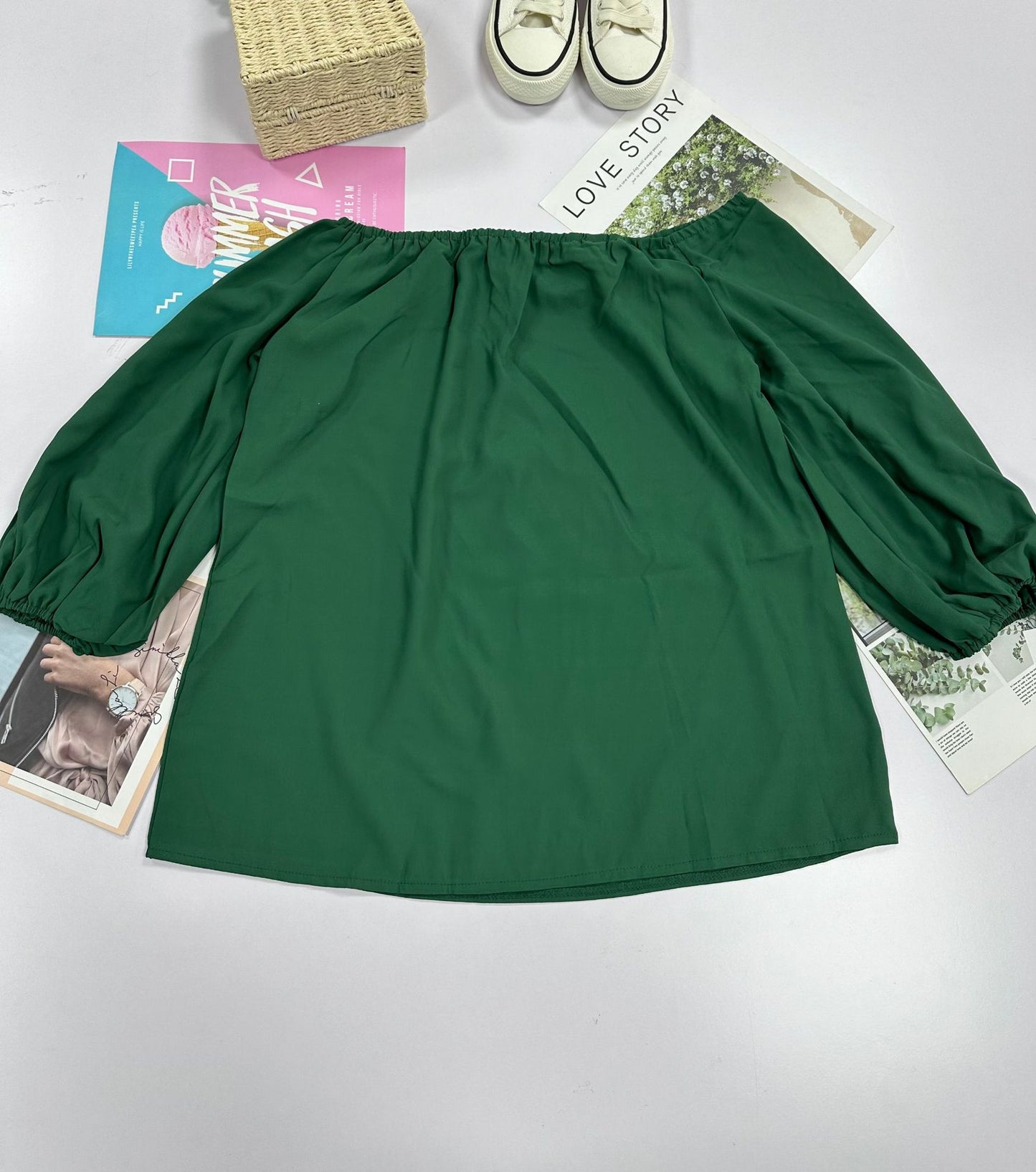 Casual Off The Shoulder Long Sleeves Blouses Shirts