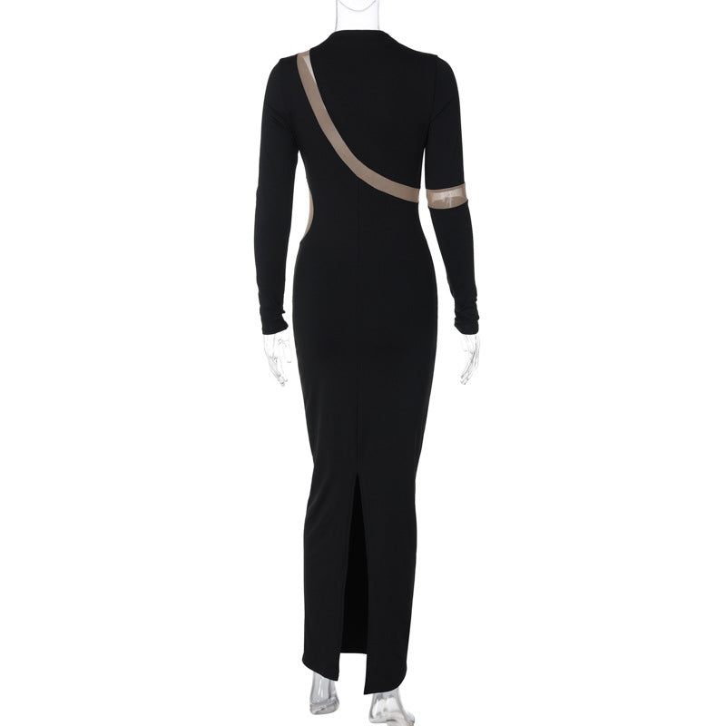 Sexy Fashion Backless Long Sleeves Dresses