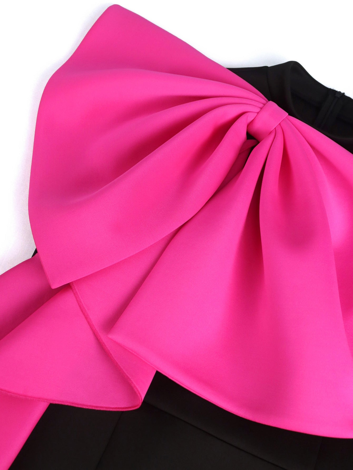 Designed Contrast Color Ruffled Evening Party Dresses