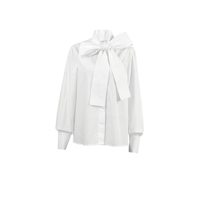 Designed Fashion White Women Long Sleeves Shirts