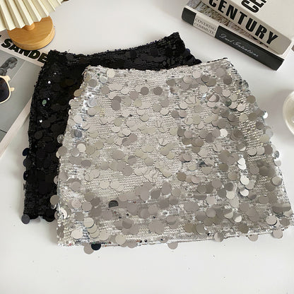 Sexy Sequined Summer A Line Mini Skirts