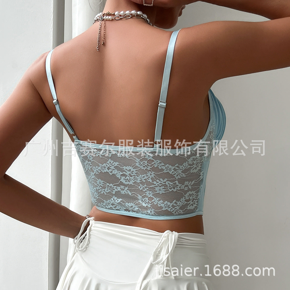 Sexy Ruffled Lace Tank Tops