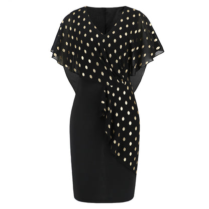 Casual Chiffon Polka Dot Print Party Dresses