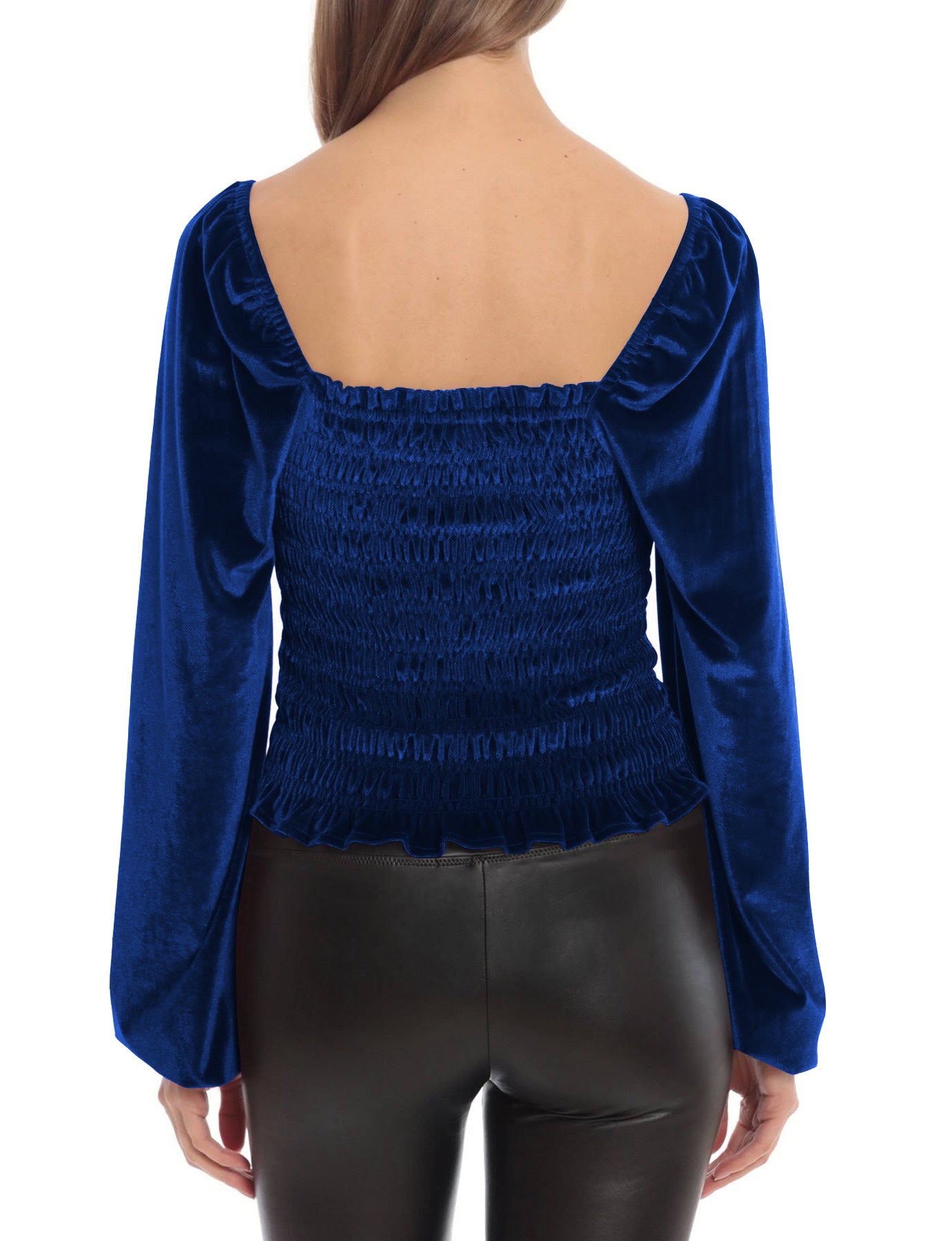 Elegant Designed Velvet Long Sleeves T Shirts