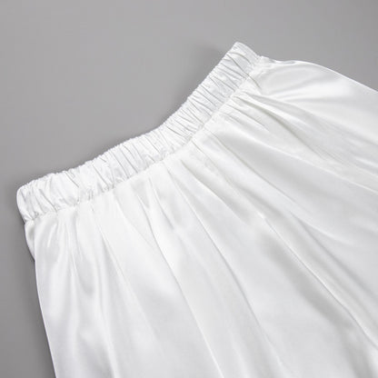 Fashion Satin High Waist Summer Skirts