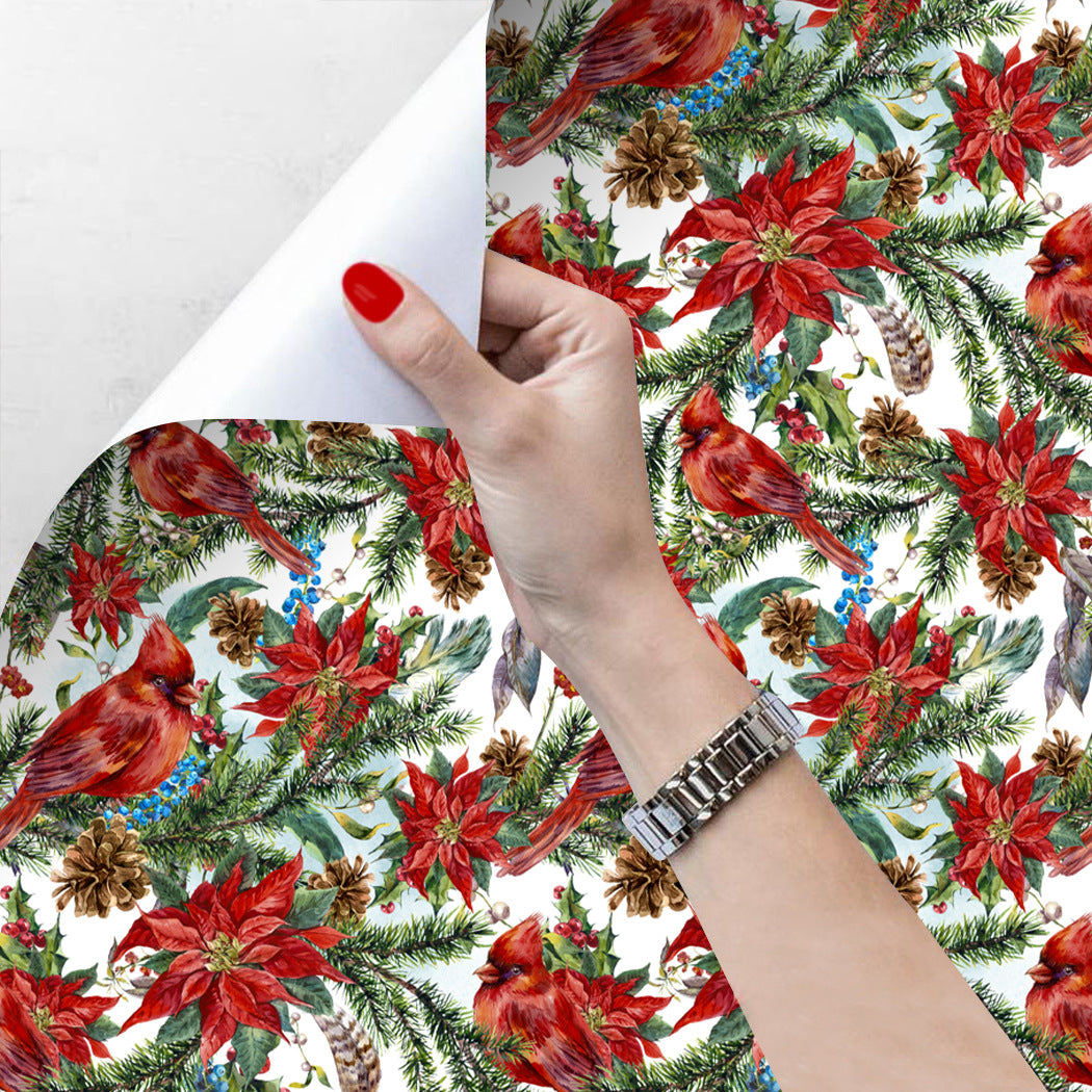 Environmental Friendly Self-adhesive Christmas Wallpaper