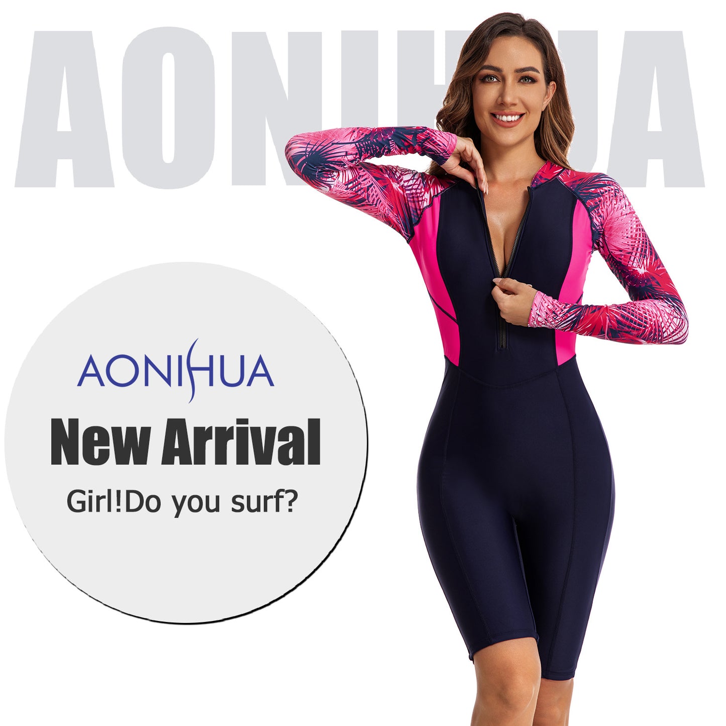Women Long Sleeves One Piece Surfing Suits/Diving Suits