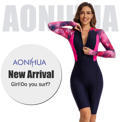 Women Long Sleeves One Piece Surfing Suits/Diving Suits