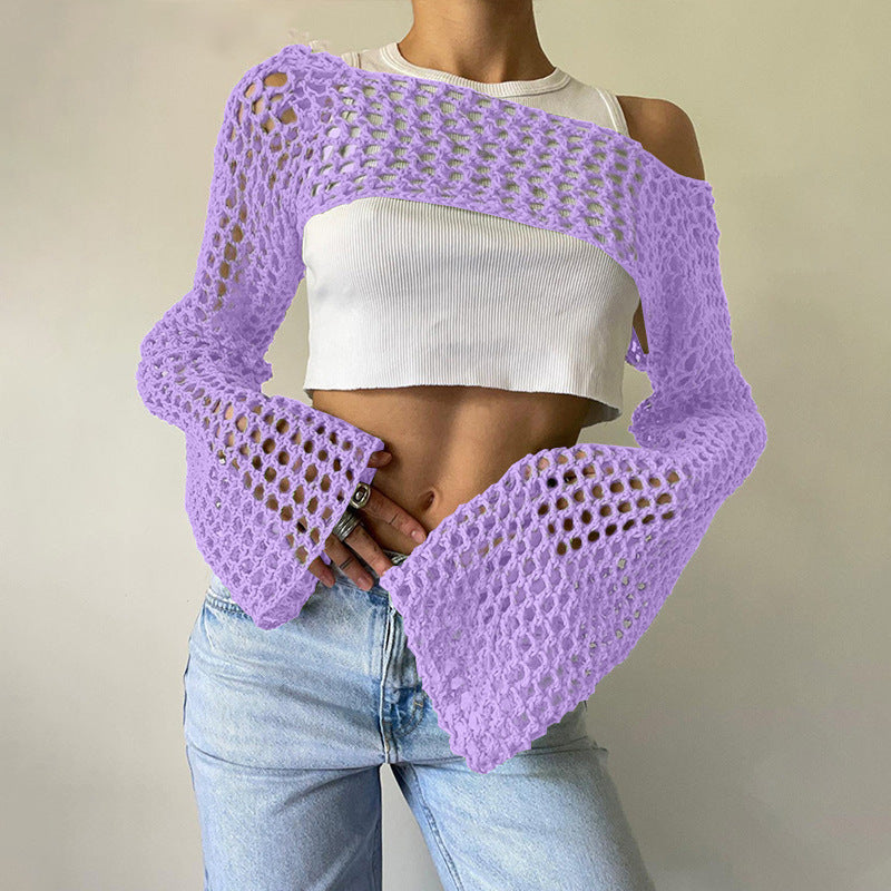 Casual Short Crochet Cover Ups